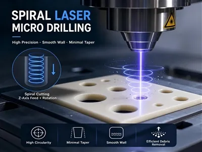 Spiral lazerli burg'ulashning ishlash printsipi nima?